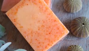 Orange Sunrise soap bar natural oils