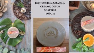 Bentonite detox clay soap bar - Round 100gm