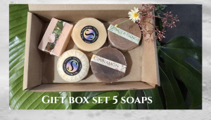 Gift box of natural soaps 5 soaps