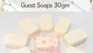 Guest house soaps - all natural ingredients used