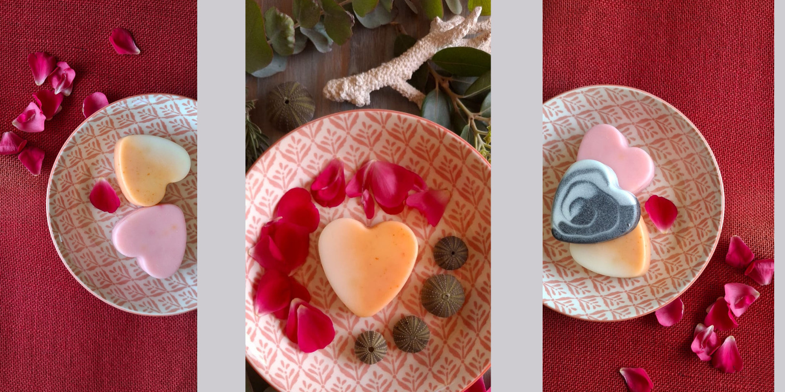 Peppermint Heart soap - Soleseife sea water soap