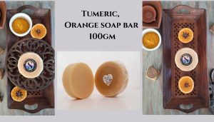 Tumeric & Sweet orange oil soap bar - 100gm