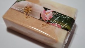 Peppermint ice cream swirl natural soap bar 95gm